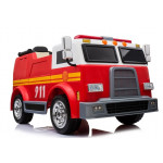 Elektrické autíčko - hasičské - červené